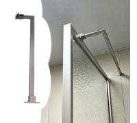 Xyrona Barra Soporte Puerta Ducha Cristal Barra de Soporte para Mampara de Ducha de 40-100 cm, Varilla de Refuerzo para Vidrio de Duchas para Proyectos de Bricolaje(Gray,90cm (35 3/8 in))
