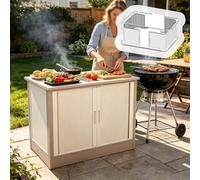 Xyrona Puerta Enrollable Puertas Enrollables a Prueba de Polvo para Cocinas de Exterior, Impermeable para Armarios (35-130 cm), Kit de Puerta Tipo Persiana(H55xW130cm/22x51)