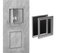 Xyrona Trampilla Pladur Puerta de Servicio Oculta para Pared de Azulejos, Panel de Acceso Oculto a Presión para Electricidad, Cableado y Seguridad, Tapa de Orificio de Pared(Gray,20x20cm/8 x8)