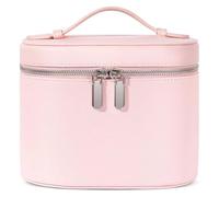 XYRTHSKO Compatible con bolsa de maquillaje, estuche viaje compartimentos y asa, organizador cosméticos portátil, artículos tocador(Pink(8 5.5 6 In))