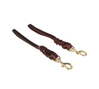 XYRTHSKO Compatible con Correa de Cuero Tejida a Ganchillo Cobre, for Perros, Corta, Grandes, for Ganado Grano Completo(Dark Brown,1.5 30cm Nailing)