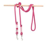 XYRTHSKO Correa de Nailon Doble for Perros, Compatible con Correas Colores, multifuncionales for, Cruzadas y Cintura(Pink)