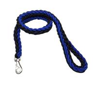 XYRTHSKO Correa Grande de Nailon Trenzado for Perros, Cuerda tracción for pasear, Correa Gruesa for, Compatible con Bulldog, Rottweiler, Sabueso, Accesorios for(Blue Black)