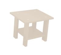 XYRTHSKO Mesa Auxiliar de Madera Doble Altura, Robusta, Moderna y Ligera. Compatible con lámparas, teléfonos Ordenadores portátiles(Yellow)