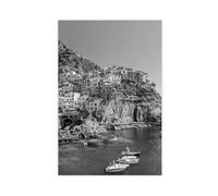 XYSWDD Arte de pared de Cinque Terre, fotos de Cinque Terre, lienzo italiano para pared, póster e impresiones estéticas para habitación, dormitorio, oficina, 60 x 90 cm