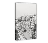 XYSWDD Arte de pared en blanco y negro, póster de Líbano, Trípoli, lienzo para decoración de pared, lienzo moderno, impresiones artísticas, pinturas para sala de estar, dormitorio, decoración de 40 x