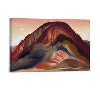 XYSWDD Póster decorativo con diseño de colinas rojas oxidadas para pared e impresión artística moderna para decoración de dormitorio familiar, 60 x 90 cm