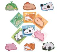 XYTAHDM 12pcs Notes Autocollantes mignonnes,360 Hojas Notas Adhesivas de Animales, Mini Notas Adhesivas, Notas Autoadhesivas,pour les études, la Maison, le Bureau, la Colocation ou les Cadeaux