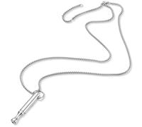 XYTAHDM - Juego de 1 collar antiestrés, collar de acero inoxidable para la respiración, collar para dejar de fumar, collar de atención plena, unisex