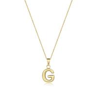XYTDM Collar con inicial chapado en oro de 18 quilates, collar con colgante de letra A-Z para mujer, 0, Metal, Sin gemas