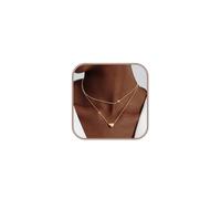 XYTDM Collar de corazón para mujer, chapado en oro de 14 quilates, con colgante de corazón pequeño y esponjoso, bonito collar de gargantilla gruesa, joyería simple para mujer, regalo de moda, 0,