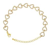 XYTDM Gargantilla chapada en plata para mujer, con diamantes de imitación, pulsera corta de plata, talla única, Metal, Sin gemas