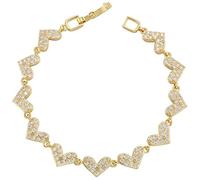 XYTDM Gargantilla chapada en plata para mujer, con diamantes de imitación, pulsera corta de plata, talla única, Metal, Sin gemas