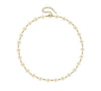XYTDM Gargantilla de flores chapada en oro de 18 quilates para mujer, adorable diseño de margaritas, collar delicado, 0, Metal, Sin gemas