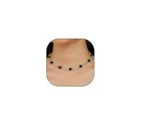 XYTDM Gargantilla de perlas de estrella, collares de cadena hueca con cuentas bohemias ajustables, delicado dije Y2K, joyería de regalo para mujeres, adolescentes y niñas, 0, Metal, Sin gemas