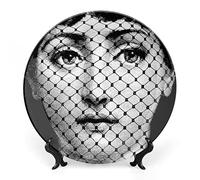 XYTDM Lina Cavalieri - Plato decorativo de pared, placa frontal misteriosa, decoración para colgar en la pared, incluye soporte y gancho especial de resorte, 7 pulgadas, A2