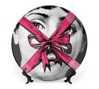 XYTDM Lina Cavalieri - Plato decorativo de pared, placa frontal misteriosa, decoración para colgar en la pared, incluye soporte y gancho de resorte especial, 8 pulgadas, A16