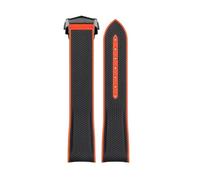 XYTLGOVDN Correa de reloj goma compatible con correa Omega X Swatch Joint MoonSwatch 20 mm(LAVA matte BK)