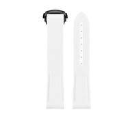 XYTLGOVDN Correa de reloj goma compatible con correa Omega X Swatch Joint MoonSwatch 20 mm(White Bk bukle)