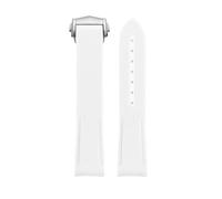 XYTLGOVDN Correa de reloj goma compatible con correa Omega X Swatch Joint MoonSwatch 20 mm(White matte SR)