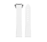 XYTLGOVDN Correa de reloj goma compatible con correa Omega X Swatch Joint MoonSwatch 20 mm(White SR bukle)