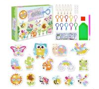 xyuayamz 5D Diamond Painting, Dibujos Con Diamantes, Diy Diamond Painting Llavero Colgante, Estampados De Animales, Dibujos Con Diamantes para Colgar en Llaveros, Mochilas, 15 Pcs
