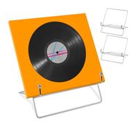 xyuayamz Soporte Vinilos, Porta Vinilos, Extraíble Caja Discos, Metal Expositor Discos Vinyl, Soporte Vinyl para Guardar Discos, CD, Libros, Álbumes, 2 Piezas, 20 * 18 * 16cm