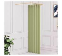 XYUERU Barra de Cortina for probadores, probadores de centros comerciales, vestuarios de Pared for Tiendas de Ropa y vestuarios for Proteger la privacidad.(Green)