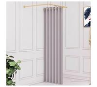 XYUERU Barra de Cortina for probadores, probadores de centros comerciales, vestuarios de Pared for Tiendas de Ropa y vestuarios for Proteger la privacidad.(Gray)