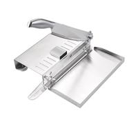 XYUERU Cortadora Manual de Carne de Hueso, picadora de Carne de Acero Inoxidable, cortadora Comercial de Alimentos for Pescado, Pollo, Carne de Res y Carne(390mm)