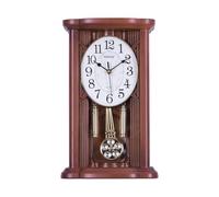XYUERU Reloj de sobremesa, Reloj de sobremesa silencioso de Madera, Reloj de sobremesa Retro con Pilas for el hogar, Reloj de Mesa Retro for decoración de Sala de Estar(Red)