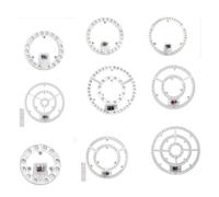 xyunluk Tablero de Panel LED Luces LED Redondas Módulo Luces de Techo Panel Regulable 220 V Reemplazo LED for lámpara Circular Ventilador de Techo Luz imán Fijo(10.6inwhite Light 48W)