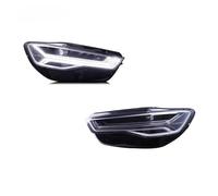 XYUOIS Conjunto faro delantero coche Compatible Con A6L 2012 2013 2014 2015 Conjuntos De Faros DRL Luz De Freno Luz De Giro Luz De Conducción Delantera Luz De Circulación Diurna