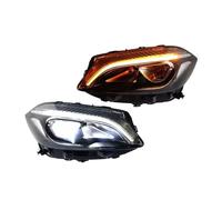 XYUOIS Conjunto faro delantero coche Compatible Con Benz Para W176 A45 A180 A200 2013 2014 2015 2016 2017 2018 Faros Delanteros DRL Conjunto De Luces De Señal De Giro Lámpara Principal(Xenon)