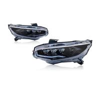 XYUOIS Conjunto faro delantero coche Compatible Con Civic 10 Hatchback Faros Delanteros Décima Generación Luces DRL Rotación Dinámica Lámpara De Señal Giro Secuencial Conjunto Faros Delanteros(Blue)