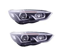 XYUOIS Conjunto faro delantero coche Compatible Con Ford Para Focus 2015 2016 2017 2018 Conjunto De Faros Delanteros Dinámicos DRL Con Luz De Señal De Giro Luz De Conducción Delantera.