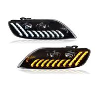 XYUOIS Conjunto faro delantero coche Compatible Con Q7 2006 2007 2008 2009 Conjunto De Faros Delanteros DRL Lámpara De Señal De Giro Secuencial Luces Del Automóvil Luz De Circulación Diurna(AFS)
