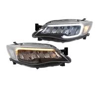XYUOIS Conjunto faro delantero coche Compatible Con Subaru Para Impreza Para WRX 2008-2010 2011 2012 2013 2014 Faros Delanteros DRL Intermitentes Luces Altas Proyector Angel Eye Faro Delantero.