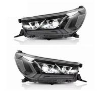 XYUOIS Conjunto faro delantero coche Compatible Con Toyota Para Vigo Para Hilux 2016 2017 2018 2019 2020 2021 2022 2023 Luces De Giro Dinámicas Faros Delanteros DRL.