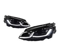 XYUOIS Conjunto faro delantero coche Compatible Con VW Para Golf 7 2013 2014 2015 2016 2017 Conjunto Faros Delanteros Automáticos DRL Lente Bifocal Lámpara Luz Señal Accesorios Faros Delanteros