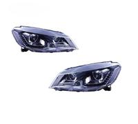 XYUOIS Conjunto faro delantero coche Compatible Con VW Para Jetta 2013 2014 2015 2016 Conjunto De Faros Delanteros DRL Luz De Freno Luz Alta Y Baja Luz De Giro Luz De Conducción