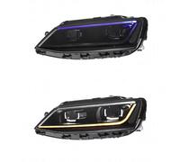 XYUOIS Conjunto faro delantero coche Compatible Con VW Para Jetta MK6 2011 2012 2013 2014 2015 2016 2017 2018 DRL Faros Delanteros DRL Lente Del Proyector Lámpara De Señal Lámpara Cabeza