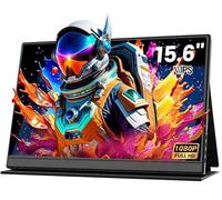 Xyvolve 15,6'' Monitor Portátil FHD 1080P IPS, Pantalla Cuidado Ocular, Funda Protectora Soporte, HDMI Tipo C, sRGB 100%, Altavoces Integrados, para Portátil PC Mac Teléfono PS4/5 Xbox Switch TV