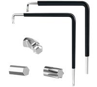 Xyvor 2 Set de Llaves de Ajuste para Ventana, Hexagonales 4mm & TORX TX15, Juego de Herramientas de Ajuste de Ventanas, Herramientas de Ajuste de Ventana/Puerta con Película termocontraíble