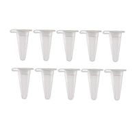 XYWHPGV 50 tubos de centrífuga de plástico de 0,1 ml con tapa a presión, tubo de microcentrífuga graduado de polipropileno, fondo cónico, transparente, contenedor de almacenamiento para laboratorio de