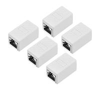 XYWHPGV Acoplador RJ45 Conector en línea Cat7 Cat6 Cat5e Adaptador Extensor de Cable Ethernet Hembra a Hembra 36x20x20mm 5 uds(dbc8f 465c9 34748 855c4 2366b 1ce3f