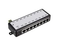 XYWHPGV Adaptador de inyector PoE de 8 Puertos DC 12-48V Power Over Ethernet Inyector Módulo de Fuente de alimentación combinador PoE(aa5f7 a0f8d 0d366 1d103 e083e a7b6c