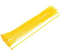 XYWHPGV Bridas con cremallera de cable 400 mm x 4,8 mm Envolturas de nailon con autobloqueo Amarillo 100 piezas(c0711 ed9c1 e1ba7 b6ce9 d209e 59c48