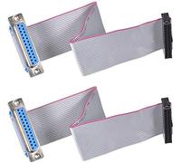 XYWHPGV Cable plano de cinta IDC DB25 hembra a conector hembra FC-26 2,54 mm paso 20 cm de longitud, 2 piezas(5918d bea09 6e961 1a1e8 bf5a2 fbe53
