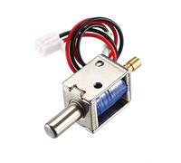 XYWHPGV DC 12V 0.43A 4mm Mini cerradura electromagnética de solenoide tipo empujar y tirar para cerradura de puerta eléctrica(90c84 7cc7a 4861c 8a393 e2508 0162c